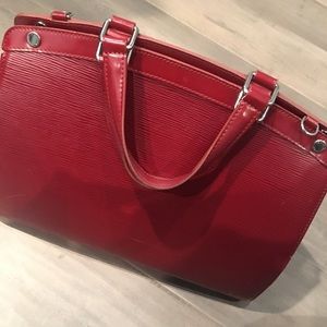 Louis Vuitton Brea MM Red Epi leather